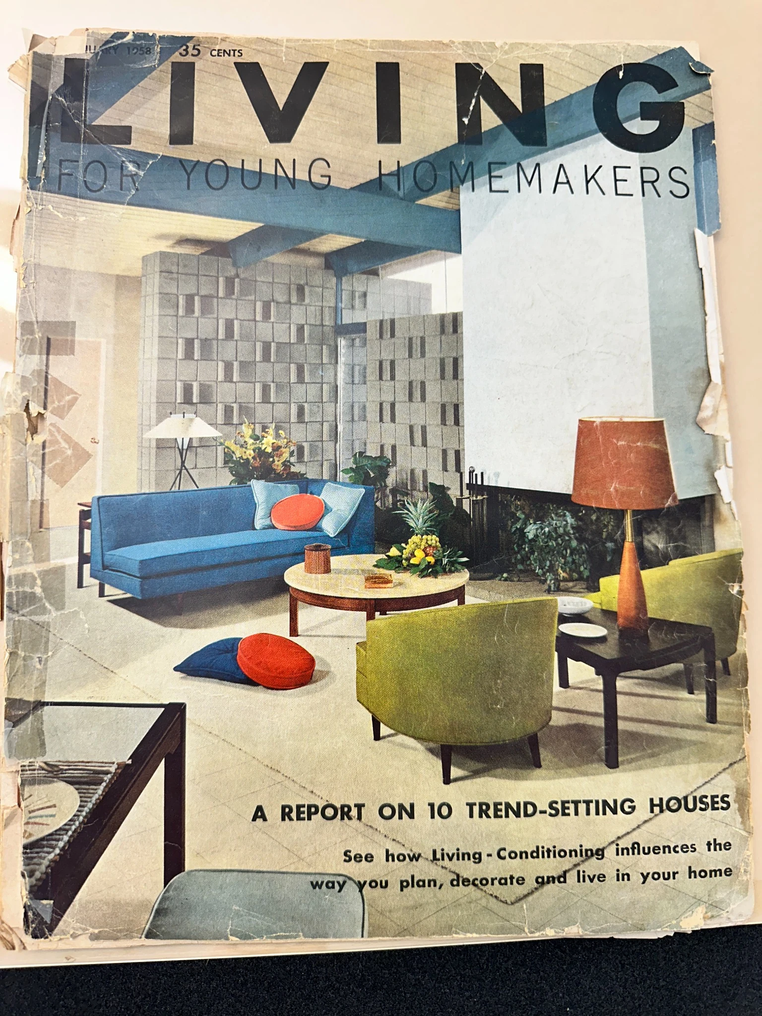 Living for Young Homemakers · Digitally restored magazine cover