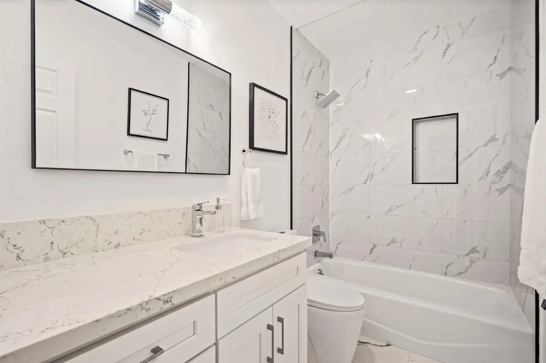 An updated bathroom